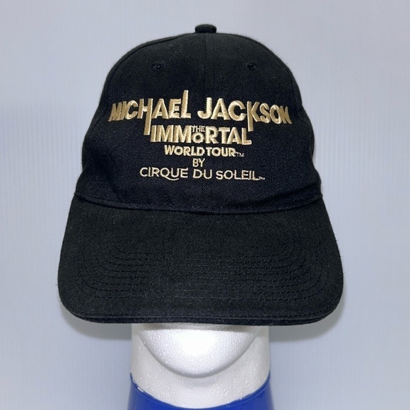 Michael Jackson The Immortal World Tour Cirque Du Soleil Cap EUC Adjustable - Picture 1 of 9